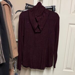 Elegant Maroon Cowl Neck Sweater